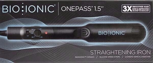 OnePass Straightening Iron 1.5" - Black (plancha)