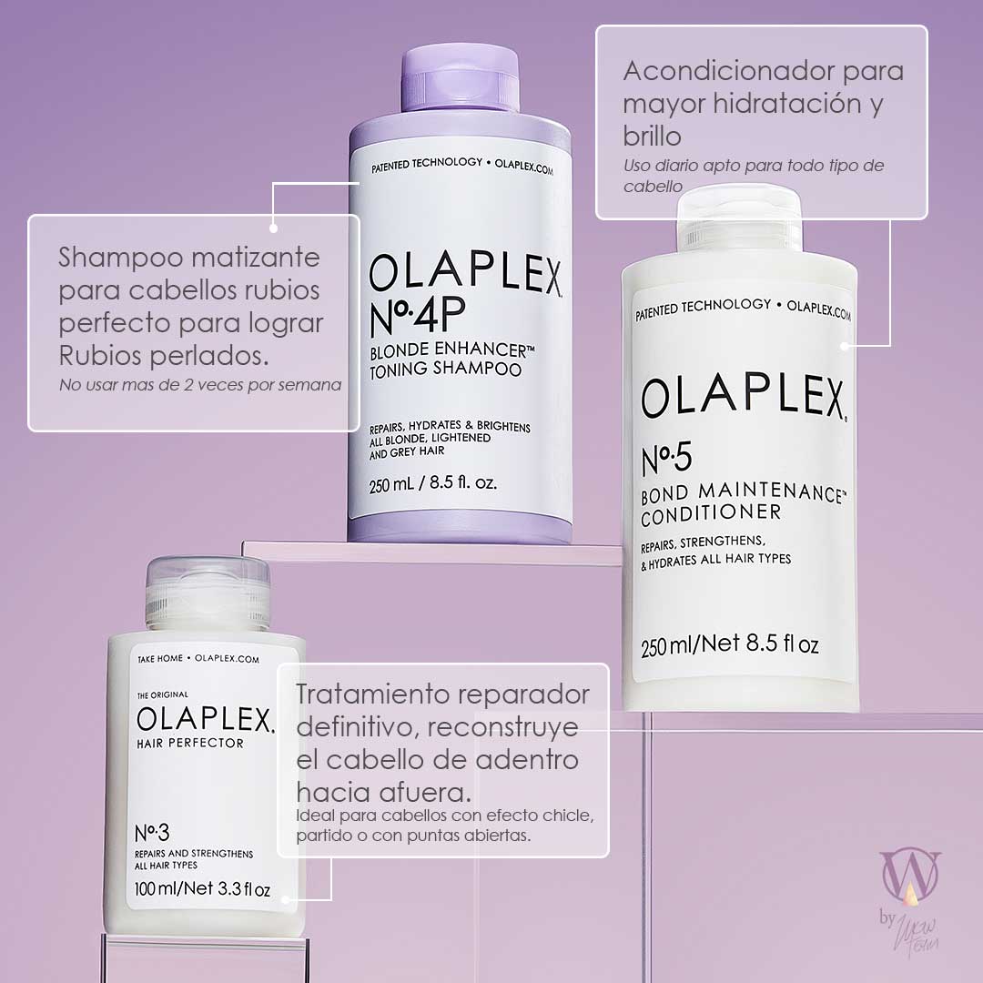 Kit de mantenimiento Olaplex N°3 N°4 N°5